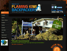 Tablet Screenshot of flamingkiwi.co.nz